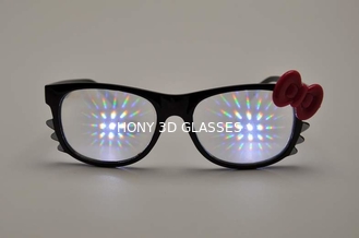 Hello Kitty-Rahmen-Feuerwerks-Gläser mit 13500 Linien Beugungs-Effekt-Schwarz-Rahmen